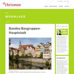 Artikel zur Neustart Tübingen im Blog des Chrismon Magazins "Wohnlage: Bundes-Baugruppen-Hauptstadt" Screenshot: Artikel zur Neustart Tübingen im Blog des Chrismon Magazins "Wohnlage: Bundes-Baugruppen-Hauptstadt"